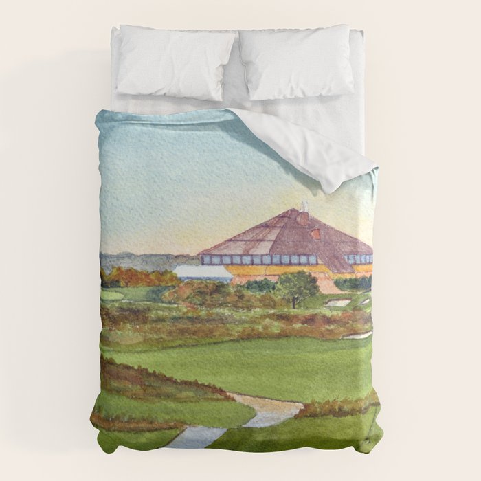 Montauk Downs State Park Golf Course New York Duvet Cover Gallery Image 6