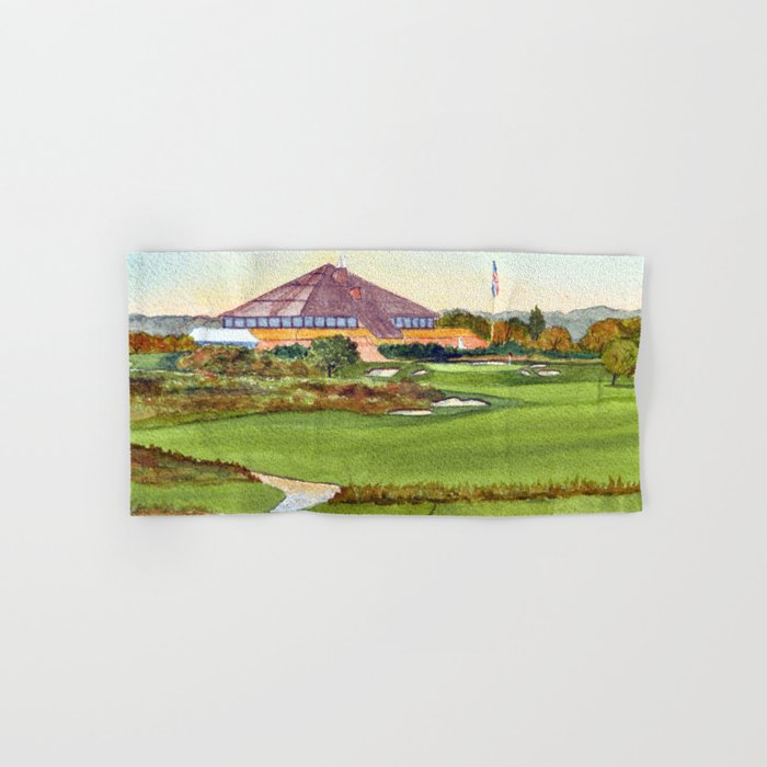 Montauk Downs State Park Golf Course New York Bath Towel Gallery Image 1