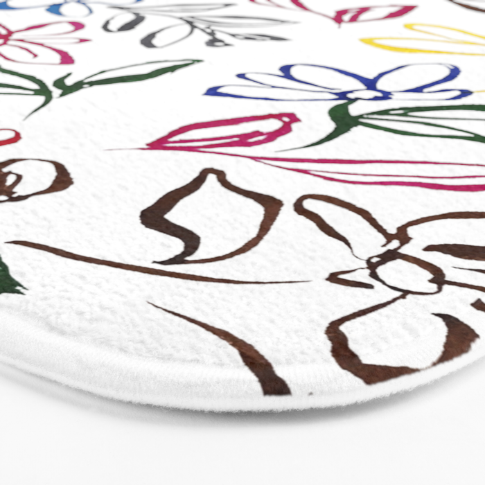 Picasso Dancing Flowers Bath Mat Gallery Image 3