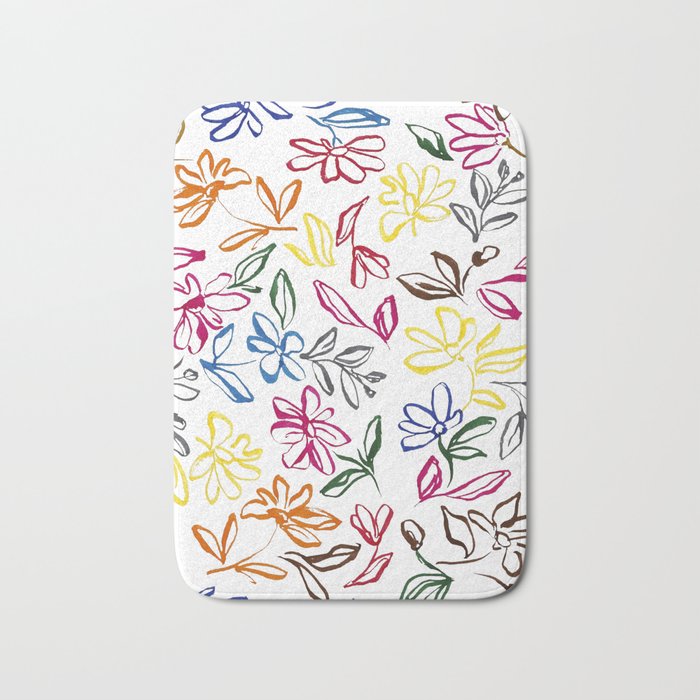 Picasso Dancing Flowers Bath Mat Gallery Image 1