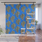 Sonora - blue, yellow, black, and white Wall Mural Gallery Image 1
