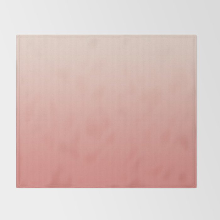 Ombre Pink Coral Throw Blanket Gallery Image 2