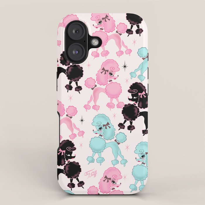 Poodlerama Retro Poodles iPhone Case Gallery Image 1