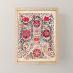 Lakai Suzani Uzbekistan Central Asian Embroidery Print Mini Art Print Gallery Image 1