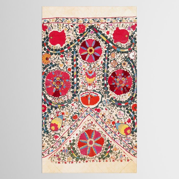 Lakai Suzani Uzbekistan Central Asian Embroidery Print Tablecloth Gallery Image 2
