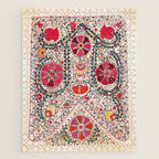 Lakai Suzani Uzbekistan Central Asian Embroidery Print Jigsaw Puzzle Gallery Image 1
