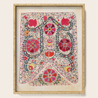 Lakai Suzani Uzbekistan Central Asian Embroidery Print Serving Tray Gallery Image 1