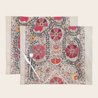 Lakai Suzani Uzbekistan Central Asian Embroidery Print Placemat Gallery Image 1