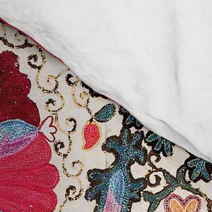 Lakai Suzani Uzbekistan Central Asian Embroidery Print Comforter Gallery Image 4