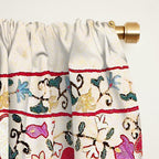 Lakai Suzani Uzbekistan Central Asian Embroidery Print Window Curtain Gallery Image 2