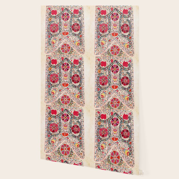 Lakai Suzani Uzbekistan Central Asian Embroidery Print Wallpaper Gallery Image 2