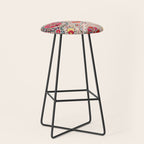 Lakai Suzani Uzbekistan Central Asian Embroidery Print Stool Gallery Image 1