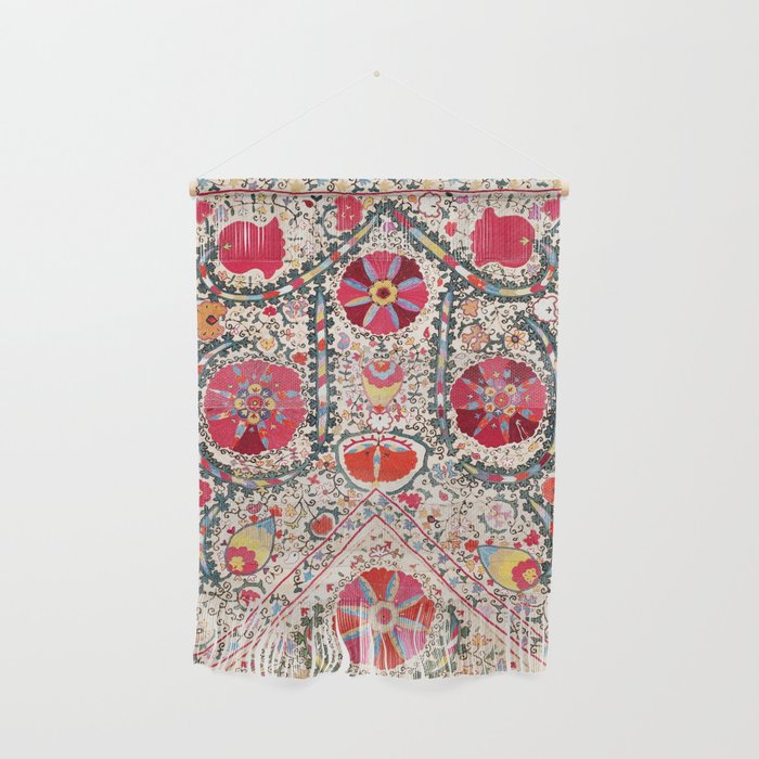 Lakai Suzani Uzbekistan Central Asian Embroidery Print Wall Hanging Gallery Image 1