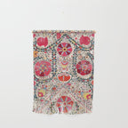 Lakai Suzani Uzbekistan Central Asian Embroidery Print Wall Hanging Gallery Image 1