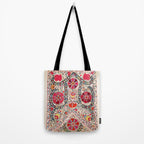 Lakai Suzani Uzbekistan Central Asian Embroidery Print Tote Bag Gallery Image 2