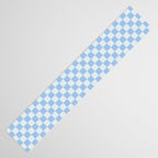 Checkerboard Mini Check Pattern in Powder Blue Table Runner Gallery Image 3