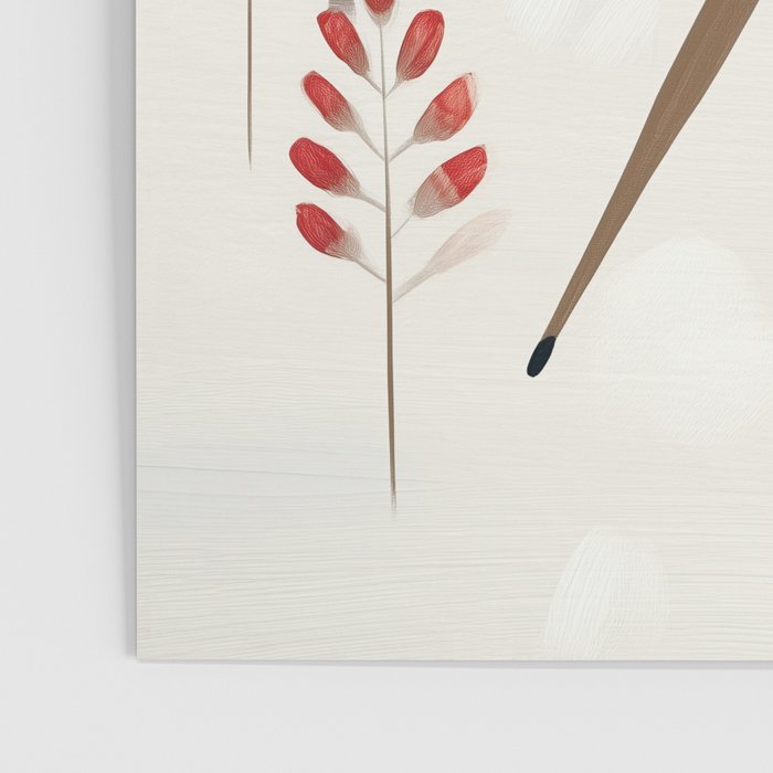 Deer In the Snowy Forest Poster Gallery Image 3