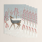 Deer In the Snowy Forest Wrapping Paper Gallery Image 3