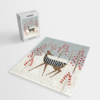 Deer In the Snowy Forest Jigsaw Puzzle Gallery Image 2