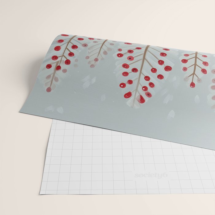Deer In the Snowy Forest Wrapping Paper Gallery Image 2