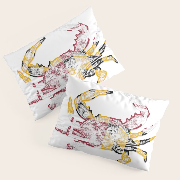 Maryland Crab Pillow Sham Gallery Image 1