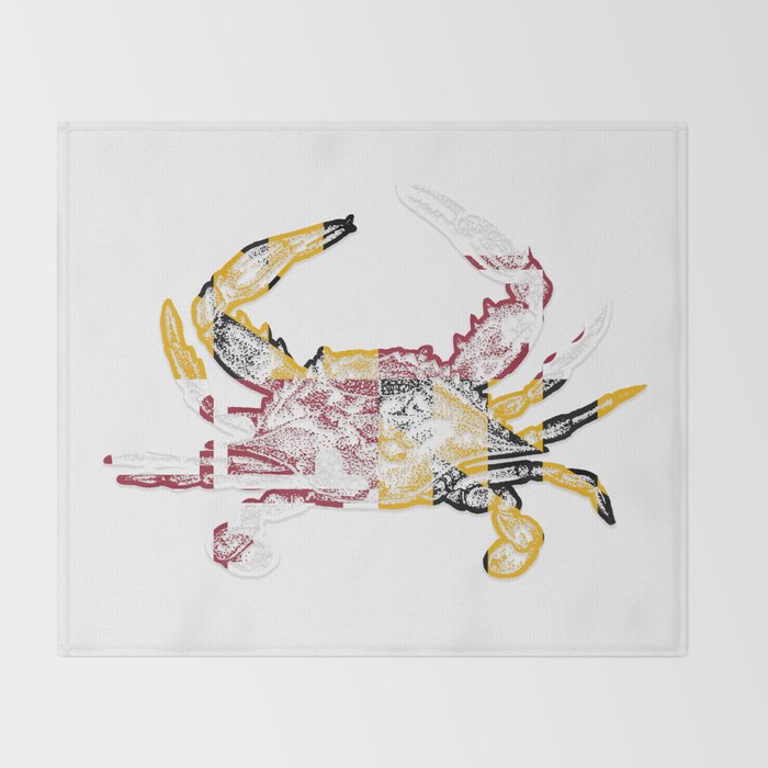 Maryland Crab Throw Blanket Gallery Image 2
