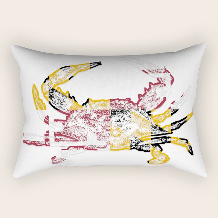 Maryland Crab Rectangular Pillow Gallery Image 1