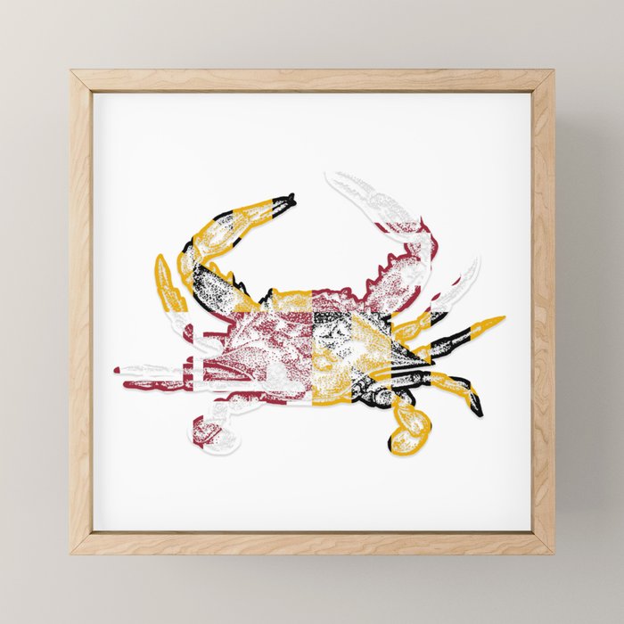 Maryland Crab Mini Art Print Gallery Image 1