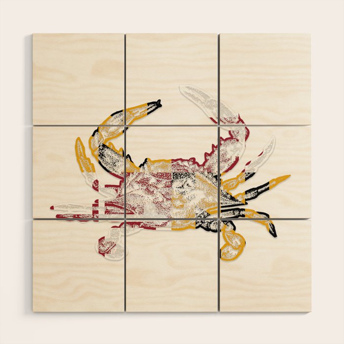 Maryland Crab Wood Wall Art Gallery Image 1