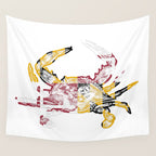 Maryland Crab Wall Tapestry Gallery Image 4