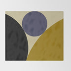 Circular Abstract IX Throw Blanket Gallery Image 2