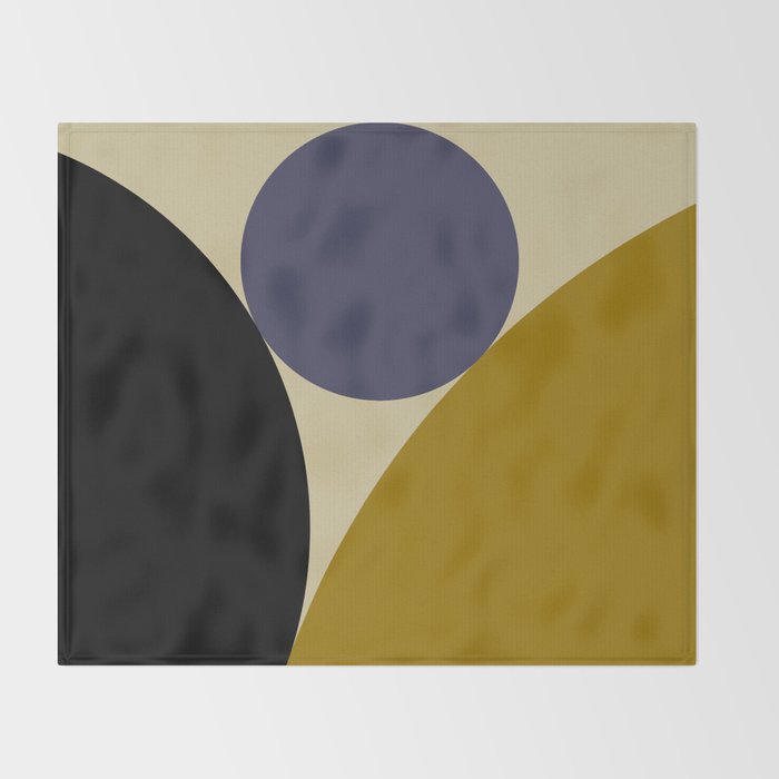 Circular Abstract IX Throw Blanket Gallery Image 2