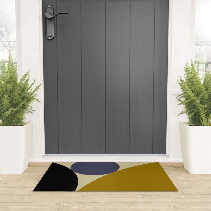 Circular Abstract IX Welcome Mat Gallery Image 3
