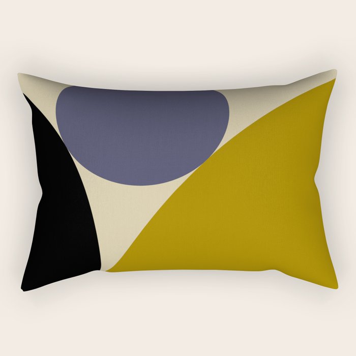 Circular Abstract IX Rectangular Pillow Gallery Image 1