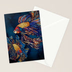 Metallic Betta Fish Stationery Card Gallery Image 2