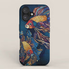 Metallic Betta Fish iPhone Case Gallery Image 1