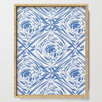 Floral pleasure pattern BW Serving Tray Gallery Image 1