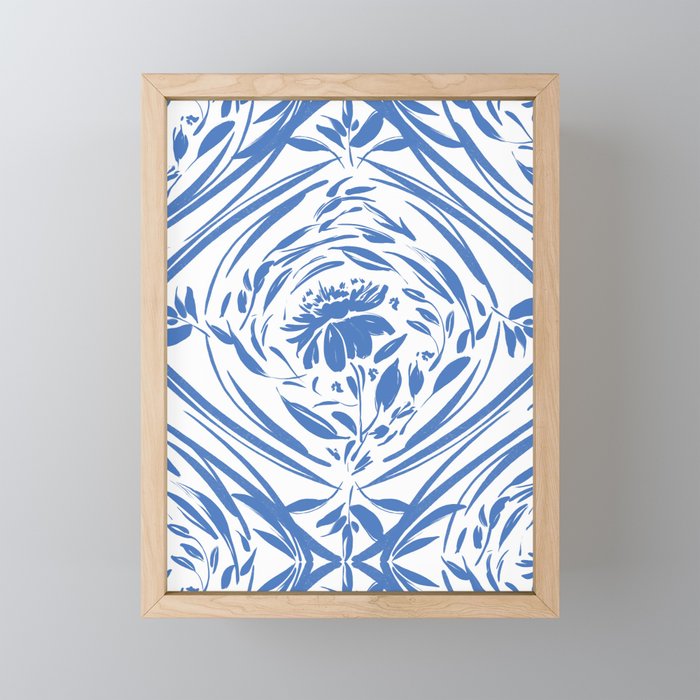 Floral pleasure pattern BW Mini Art Print Gallery Image 1