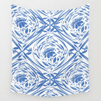 Floral pleasure pattern BW Wall Tapestry Gallery Image 4