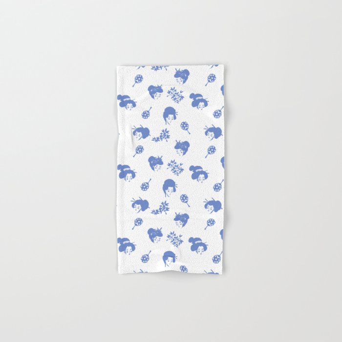Light blue japanese pattern Bath Towel Gallery Image 1