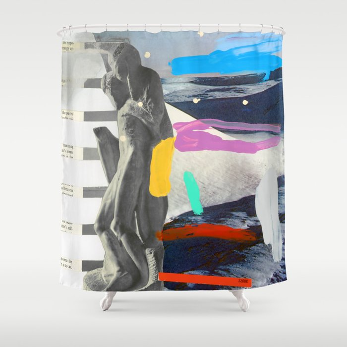 Composition 763 Shower Curtain Gallery Image 1
