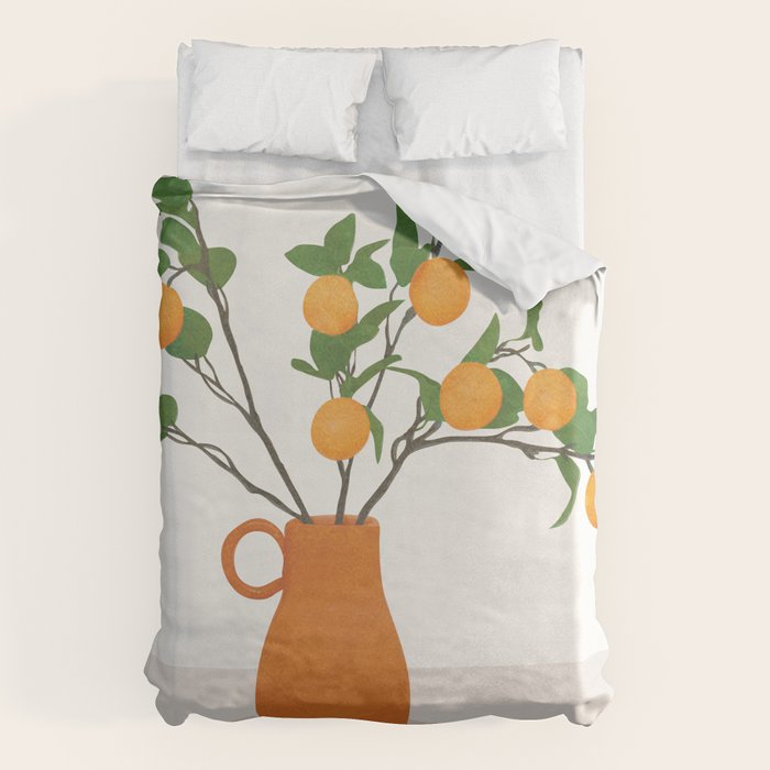 Orange Branches Duvet Cover Gallery Image 1