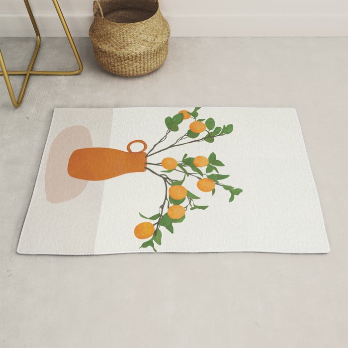 Orange Branches Rug Gallery Image 1