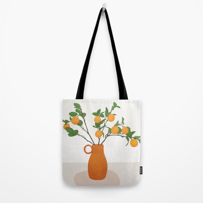 Orange Branches Tote Bag Gallery Image 2