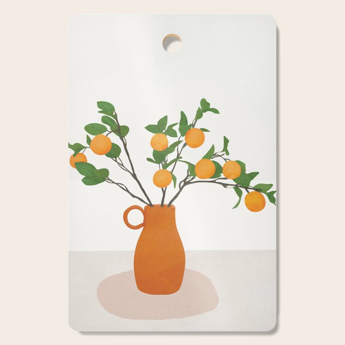 Orange Branches Cutting Board Gallery Image 1