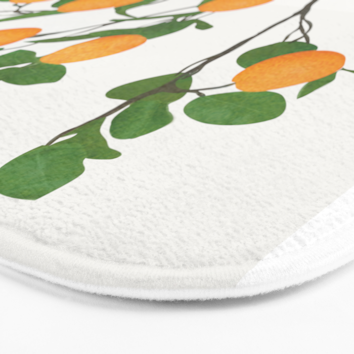 Orange Branches Bath Mat Gallery Image 3