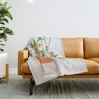 Orange Branches Throw Blanket Gallery Image 1