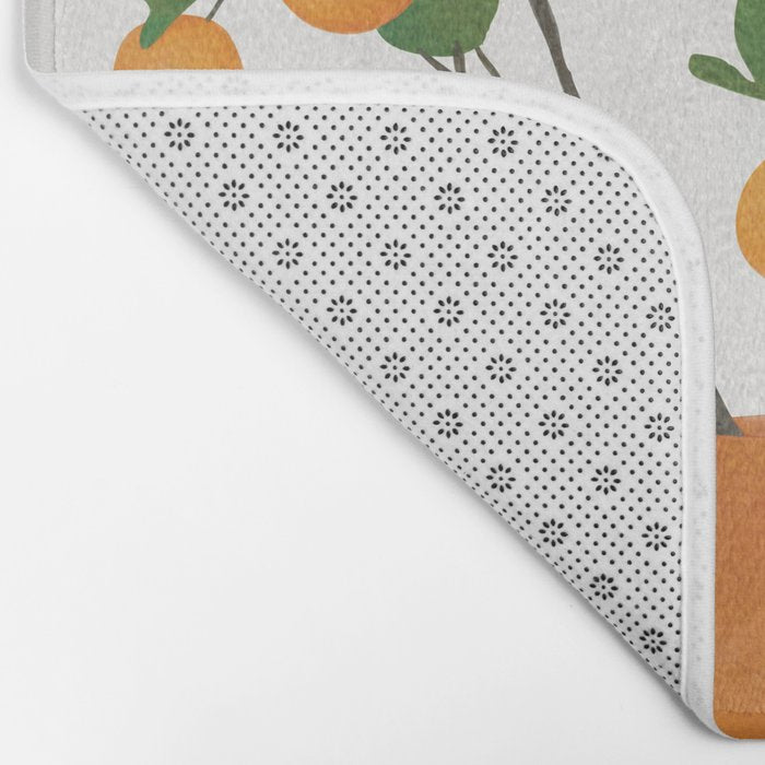 Orange Branches Bath Mat Gallery Image 2