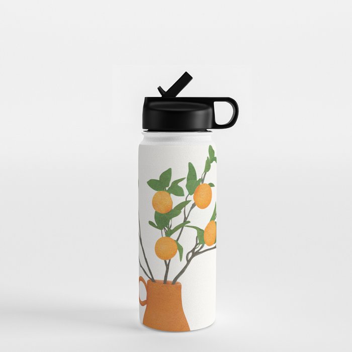 Orange Branches Water Bottle Gallery Image 1
