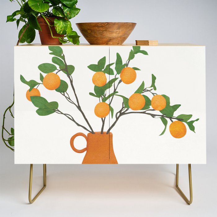 Orange Branches Credenza Gallery Image 1